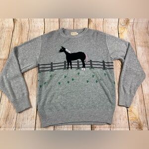 Vintage H Bar C Ranchwear Horse Western Pullover Sweater Size Large Acrylic